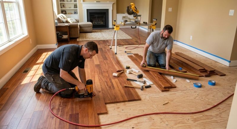 Cherry Floor Installation in Grant, FL