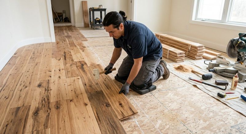 Hickory Floor Installation in Palm Bay, FL