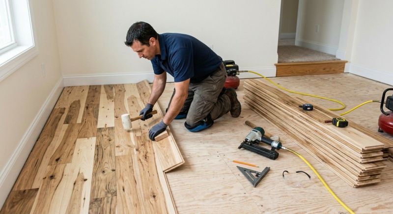 Hickory Floor Installation in Palm Bay, FL