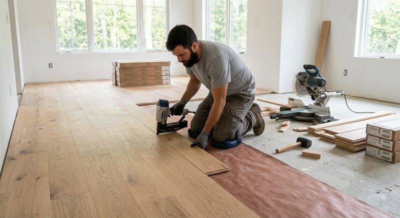 Oak Floor Installation in Cocoa Beach, FL
