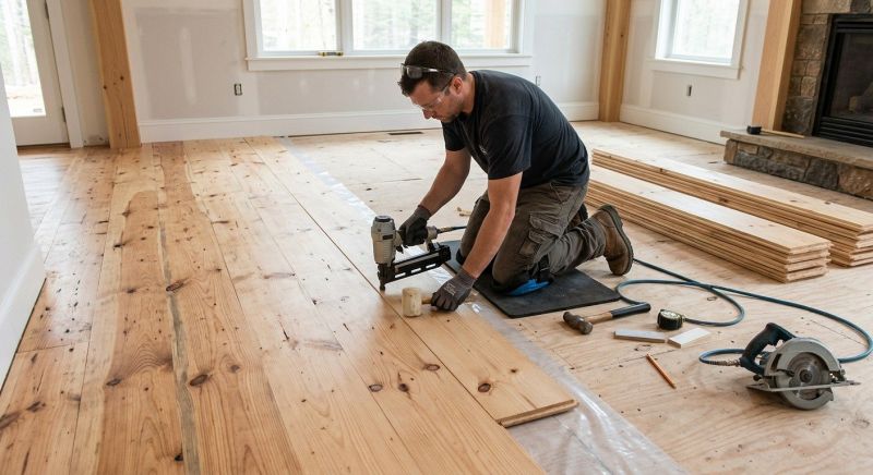 Pine Floor Installation in Palm Bay, FL
