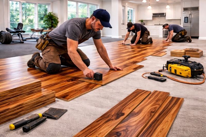 Teak Flooring Installation in Palm Bay, FL