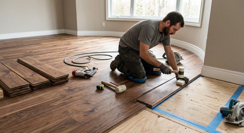 Walnut Flooring Installation in Palm Bay, FL