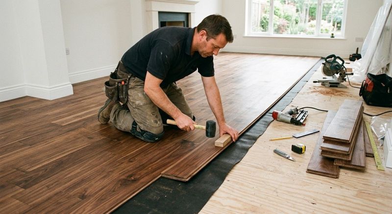 Walnut Flooring Installation in Palm Bay, FL