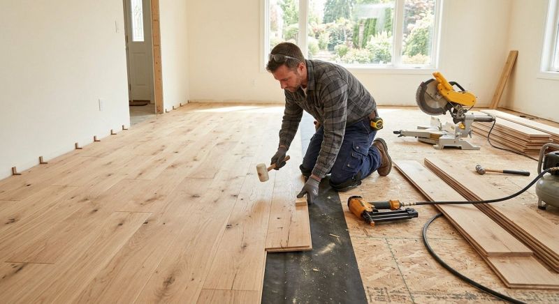 White Oak Floor Installation in Palm Bay, FL