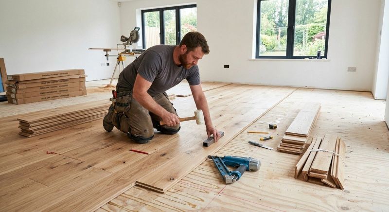 White Oak Floor Installation in Palm Bay, FL
